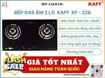 Bếp gas âm 2 lò KAFF KF - 228 - Thương hiệu Đức